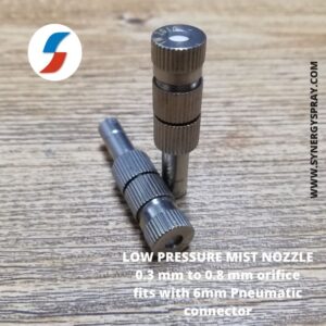 Low pressure mist nozzle for pneumatic connectors india chennai mumbai delhi kolkatta bangalore hyderabad